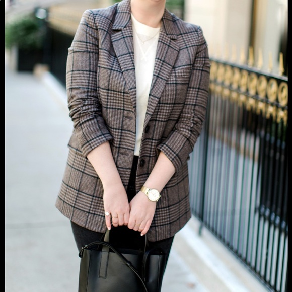 Everlane Wool Oversized Blazer in Chocolate - Picture 4 of 8